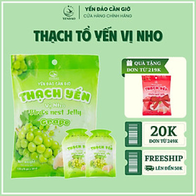 Yến Đảo - Thạch Yến Vị Nho, Bổ Sung Năng Lượng, Thanh Mát Mỗi Ngày