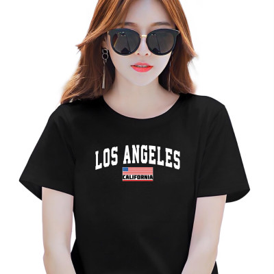 Áo thun nữ MXM cổ tròn form rộng in chữ phong cách hiện đại ( ANU104 )