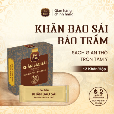 Combo Thanh Tịnh An Gia – Nhang Trầm Hương Máy Lạnh 30cm 100g + Khăn Bao Sái Bảo Trầm