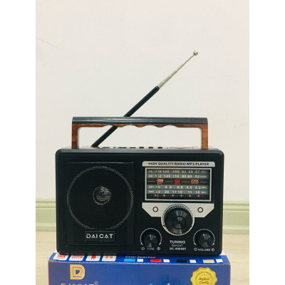 Đài radio FM-DC 999BT Bluetooth BH12 tháng- có rắc cắm tai nghe và usb ,thẻ nhớ ĐÀI FM CHO NGƯỜI CAO TUỔI- Hàng Chính Hãng