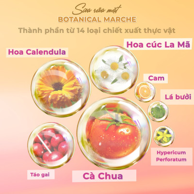 Gel Tẩy Trang Chiết Xuất 14 Loại Thảo Mộc Botanical Marche Deep Cleansing Gel (300ml)