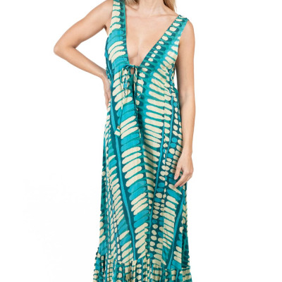 Maxi Cổ V Cotton Isla Bonita