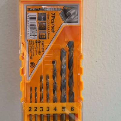 BỘ MŨI KHOAN KIM LOẠI 7 CHI TIẾT INGCO AKD1075 - HÀNG CHÍNH HÃNG