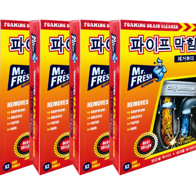 Combo 8 hộp 16 gói bột thông tắc làm sạch đường ống Hàn Quốc (100g/gói)