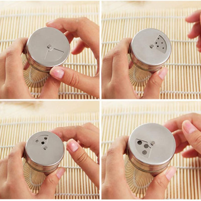 Hũ thủy tinh bọc thép không gỉ đựng gia vị Echo 80ml - Hàng nhập khẩu Nhật Bản