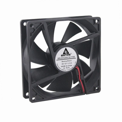 【 Ready stock 】Gdstime DC 12V 2Pin 90mm 92mm x 25mm 9225 Heatsink Computer Cooling Fan Cooler 92*92*25mm 9cm