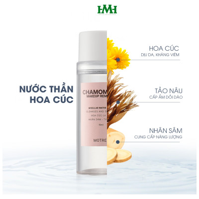 Nước Thần Hoa Cúc Motree, nước tẩy trang sàm sạch sâu, tẩy trang dịu nhẹ hoa cúc