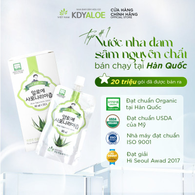 NƯỚC NHA SÂM  HỮU CƠ NGUYÊN CHẤT 100% HỘP 30 GÓI HỖ TRỢ TIÊU HÓA