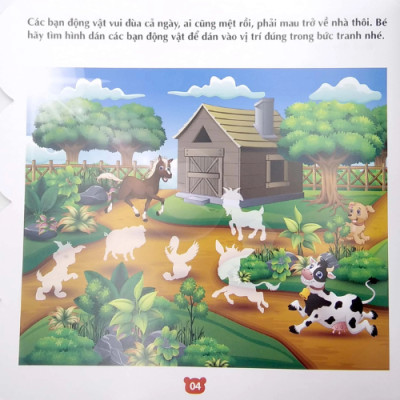 Bóc Dán Hình Thông Minh IQ - EQ - CQ - Sticker For Kids Cuốn 1 (2-8t) - Tái Bản