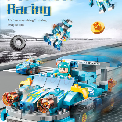 FEELO - 1183 - Lắp Ráp Xe đua biến hình  (182 Chi Tiết)