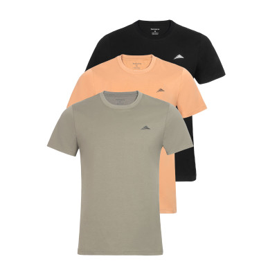 Combo 3 áo thun nam ALLPUR cotton cổ tròn phong cách tối giản