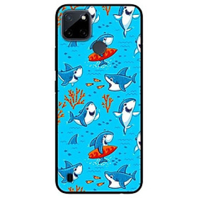 Ốp lưng dành cho Realme C21Y - C25Y mẫu Cá Mập Lướt Ván