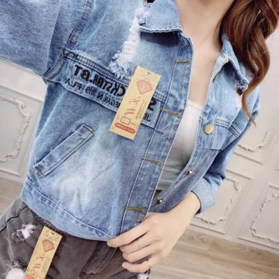 Áo khoát jean Thêu Chữ Nice To You siêu hot rất hot-A3131