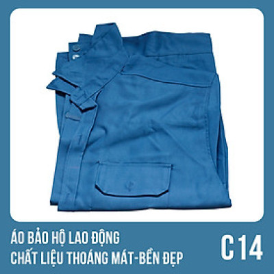 Áo bảo hộ lao động, chất liệu thoáng mát, bền đẹp - Mã C14