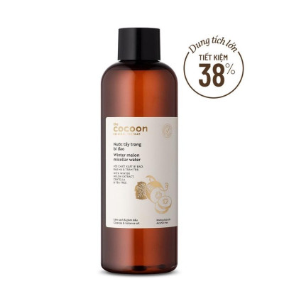 Nước tẩy trang bí đao Cocoon tẩy sạch makeup và giảm dầu 500ml Bigsize - LS049 - The Cocoon Original Vietnam