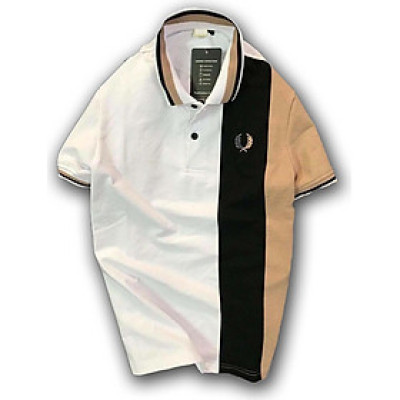 Áo Thun Nam Ngắn Tay Cổ Bẻ Thêu Bông Lúa, Phối Thân Cực Chất, Phong Cách Trẻ Trung - LZPS106