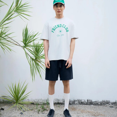 Áo thun tay ngắn nam in chữ Form Loose - RT 10S25TSS029 | ROUTINE CÀ MAU