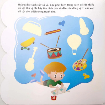Bóc Dán Hình Thông Minh IQ - EQ - CQ - Sticker For Kids Cuốn 1 (2-8t) - Tái Bản
