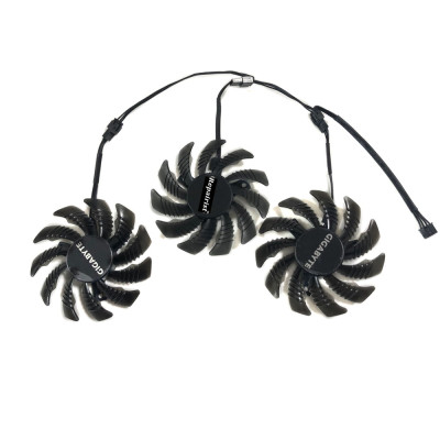 3Pcs/Set 75MM PLD08010S12HH  5600 XT GPU Cooler For GIGABYTE 5700 XT Graphics Cards Fans As Replacement