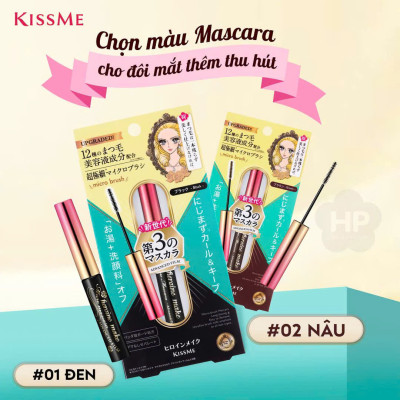 Mascara Màng Film Chống Trôi Chải Tơi Và Dày Rậm Làn Mi Mỏng Kissme Heroine Make (4.5 G)