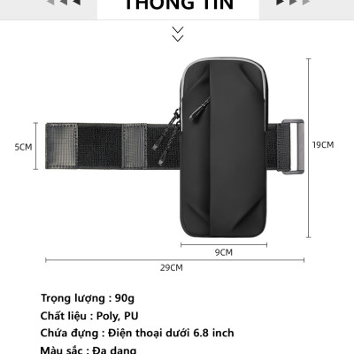 Túi Thể Thao Đa Năng CLEACCO Đựng Điện Thoại , Kháng Nước Nhiều Kiểu Đeo Phù Hợp Cho Nhiều Môn Thể Thao