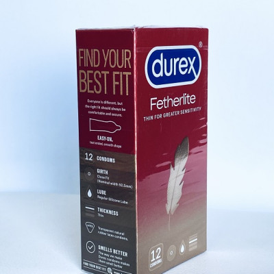 Bcs Durex Đỏ Fetherlite (12s) - Ôm Sát - Easy On - Nhập Khẩu Thái Lan