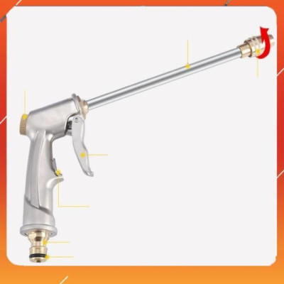 Bộ dây vòi xịt nước rửa xe, tưới cây , tăng áp 3 lần, loại 7m, 10m 206701-2 đầu đồng, cút đồng+  túi đựng bút