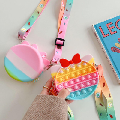 Túi ví Pop It Dễ Thương, Túi Trang Điểm dành cho các bé gái màu pastel