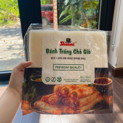 Bánh tráng chả giò Shammi gói 200g, bánh tráng cuốn chả giò size 22cm, bánh đa nem xuất khẩu