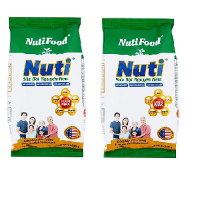 Sữa Bột Nguyên Kem Nutifood Túi 400g – Dinh Dưỡng Cho Cả Gia Đình – Tặng Kèm Khăn Mềm Mịn – Hàng Chính Hãng