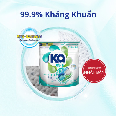 Túi Viên Giặt Xả Đa Năng 4 Trong 1 KA Universal (5 Viên/ Túi)