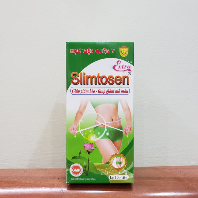 Thực Phẩm Chức Năng Thuốc hỗ trợ Giảm Cân Học Viện Quân Y Slimtosen Extra (100 Viên)