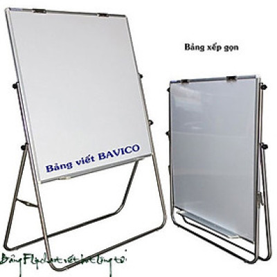 BẢNG FLIPCHART VIẾT BÚT LÔNG TỪ LAMINATE CHÂN INOX KT 120x140cm