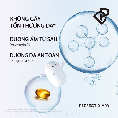 Nước tẩy trang PERFECT DIARY AMINO ACID làm sạch sâu dịu nhẹ