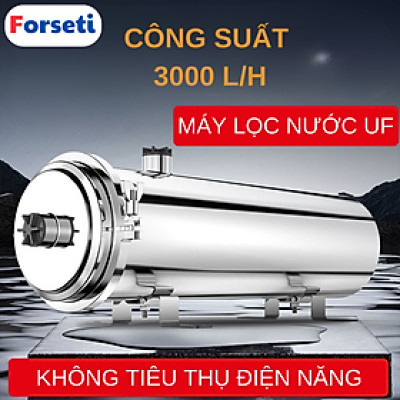 Máy lọc nước UF Lõi Lọc PVDF, lọc nước đầu nguồn, lọc nước sinh hoạt, nước máy, công suất 3000L/giờ hàng nhập khẩu