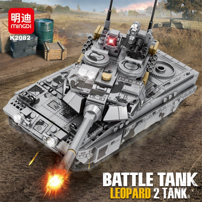 MINGDI - K2082 - Lắp Ráp Xe tăng chiến đấu Leopard 2A7 (618 Chi Tiết)