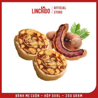 Bánh Me Cuộn - Đặc Sản Đồng Tháp - Hộp Oval - 200 Gram