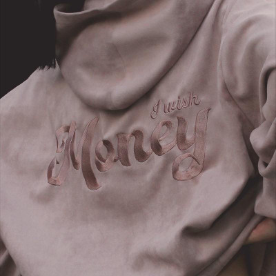 Áo Hoodie da lộn chữ thêu dáng oversize cao cấp