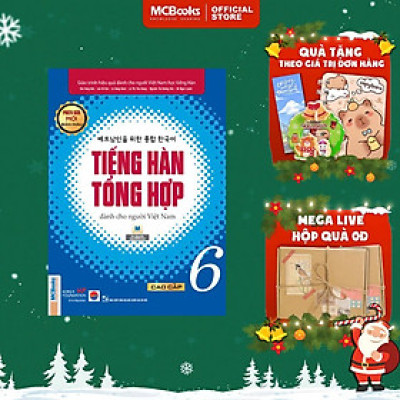 Sách - Giáo Trình Tiếng Hàn Tổng Hợp Cao Cấp 6 - Bản Màu - MCBooks