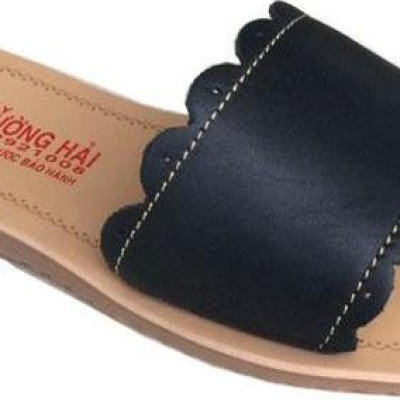 Dép nữ quai ngang 1 bản da bò đế đúc cao cấp Trường Hải QNN0156