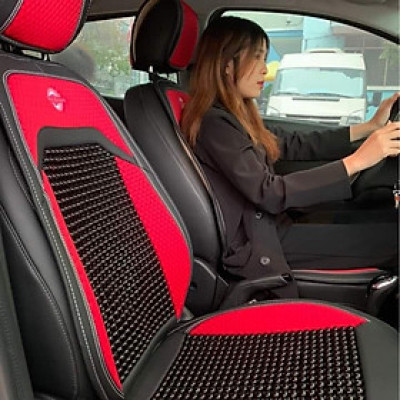 Lót Ghế Ô Tô Hạt Gỗ Massage – Bọc Ghế Ô Tô Chống Nóng – Áo Ghế Ô Tô Lót Liền Massage Lưng Chất Liệu Da Cao Cấp