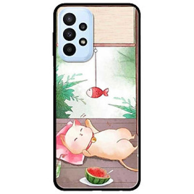 Ốp lưng dành cho Samsung A23 4G - A53 5G - A73 5G - Mèo Nằm Chờ Cá