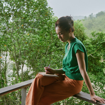 Quần Ống Suông Linen Thổ PAN063 thời trang thiết kế Hity