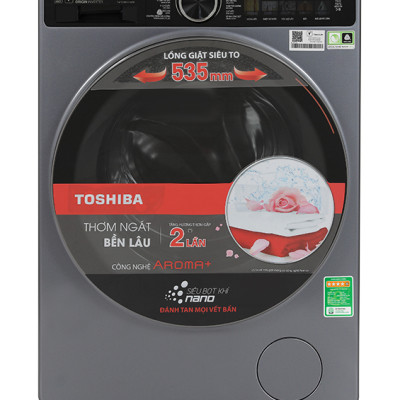 Máy giặt Toshiba Inverter 10.5 kg TW-T25BU115MWV(MG) - HÀNG CHÍNH HÃNG CHỈ GIAO HCM