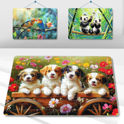 Xếp hình Tia Sáng  Cúm yêu, cười lên nào (48 Mảnh Ghép)