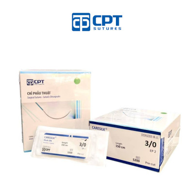 Chỉ phẫu thuật không tiêu CPT Caresilk Silk số 3/0 - S200