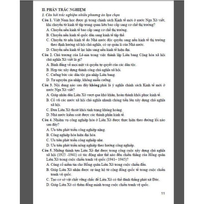 Đề kiểm tra đánh giá Lịch Sử 9 Theo chủ đề (Dùng chung các bộ SGK) (HA-MK)