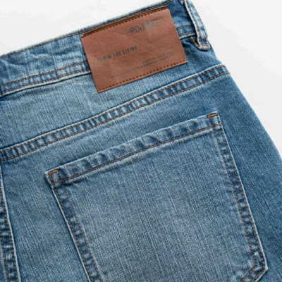 Quần jeans ROUTINE nam màu Xanh Slim cropped - 10S24DPA010 | LASTORE MENSWEAR