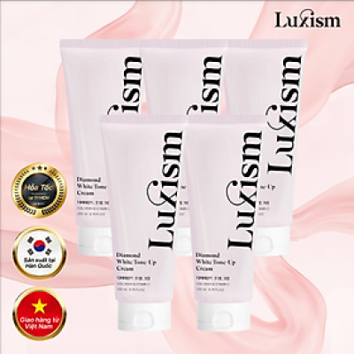 [COMBO 5 tuýp] Kem nâng tông trắng da Diamond Luxism 200ml – làm trắng da mặt & body tone-up cream