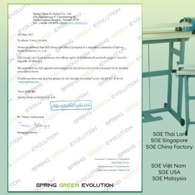 Máy hàn miệng túi dập chân FS01-80cm. Hàn được nhiều loại túi. Hàng chính hãng Thái Lan